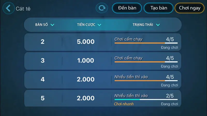 Lưu ngay cách tham gia chơi game bài catte